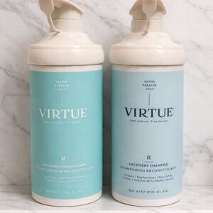 Virtue Recovery Shampoo and Conditioner Set - Large 500mL bottles both brand new